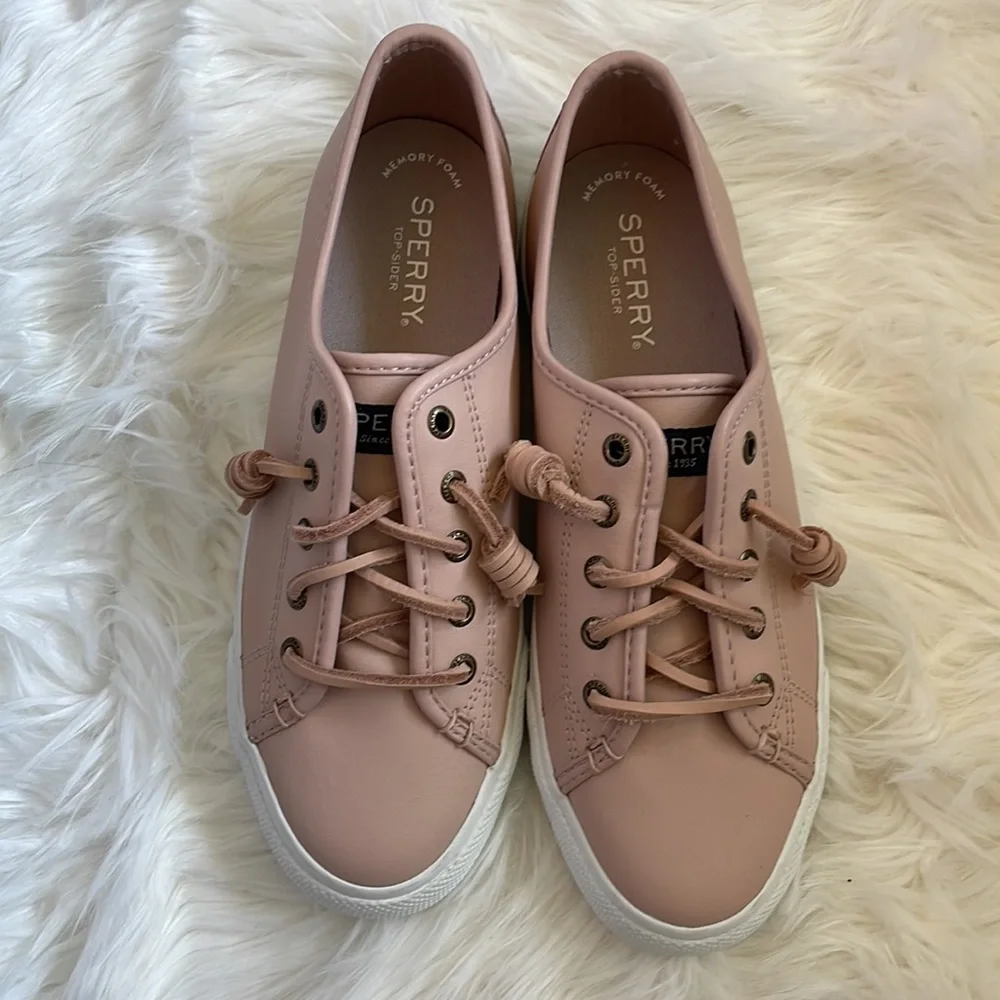 Sperry Pier View Nubuck leather sneakers - Picture 3 of 9